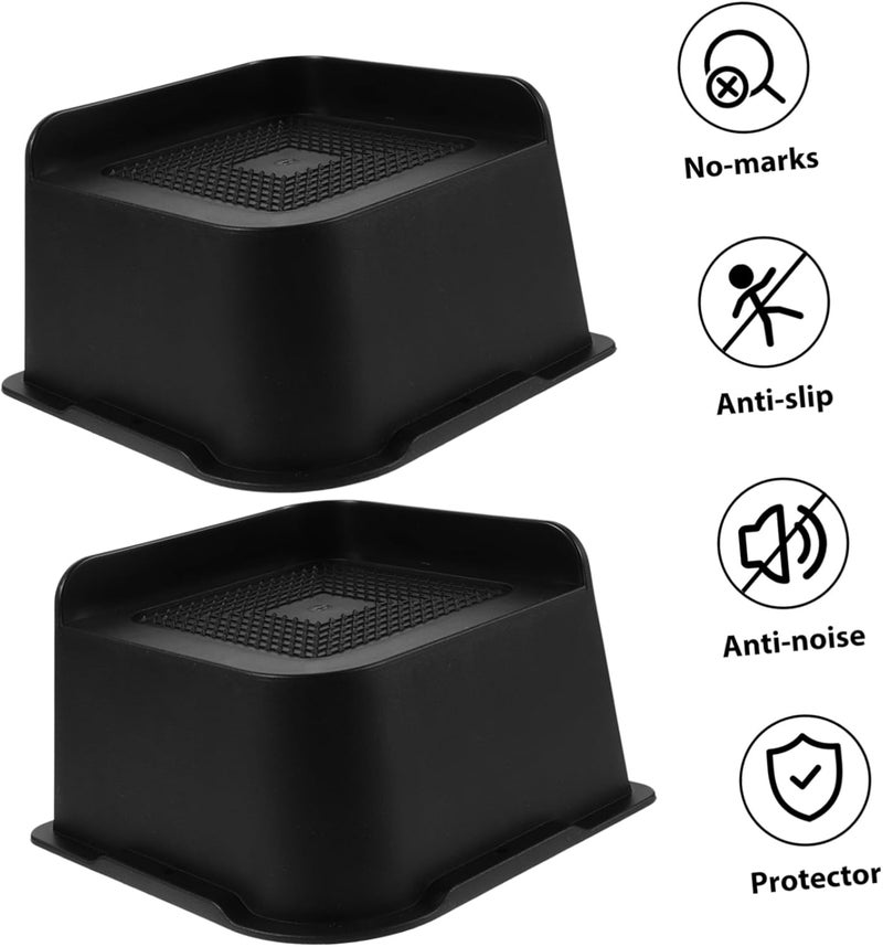 DOITOOL 4pcs Bed Frame Risers Non- Furniture Elevators Height Pads for Sofa Desk Table and Couch Stability for Use - Image 2