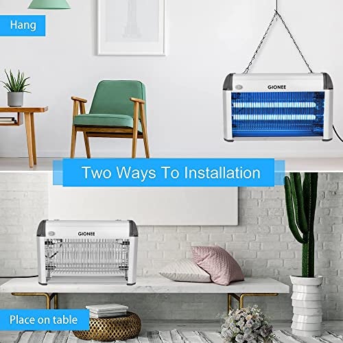 GIONEE 1 Ft Electric Bug Zapper Fan | 4000V High Current Fly & Insect Killer with UV Blue Light | Indoor Insect Control for Home & Commercial Use (Not for Mosquitoes) - Image 4