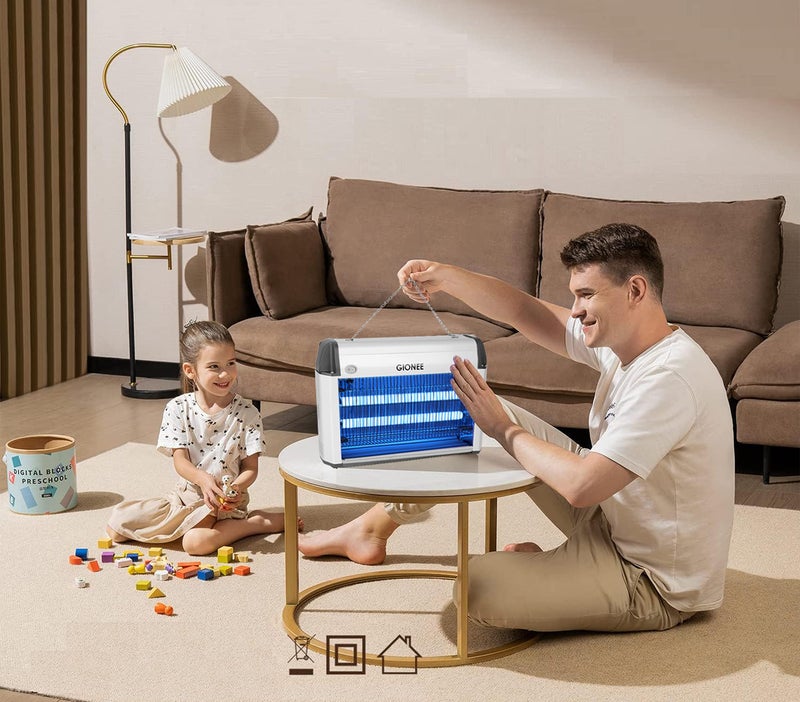 GIONEE 1 Ft Electric Bug Zapper Fan | 4000V High Current Fly & Insect Killer with UV Blue Light | Indoor Insect Control for Home & Commercial Use (Not for Mosquitoes) - Image 2