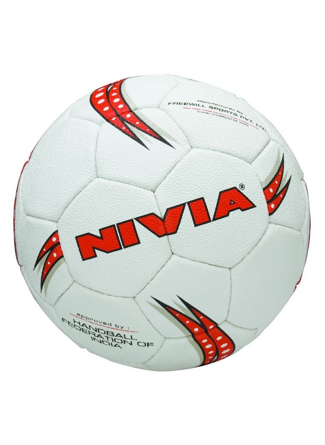 Nivia - Handball/32 Panel/Rubberized Hand Stitched/For Sub.Jr. (White) - Image 1