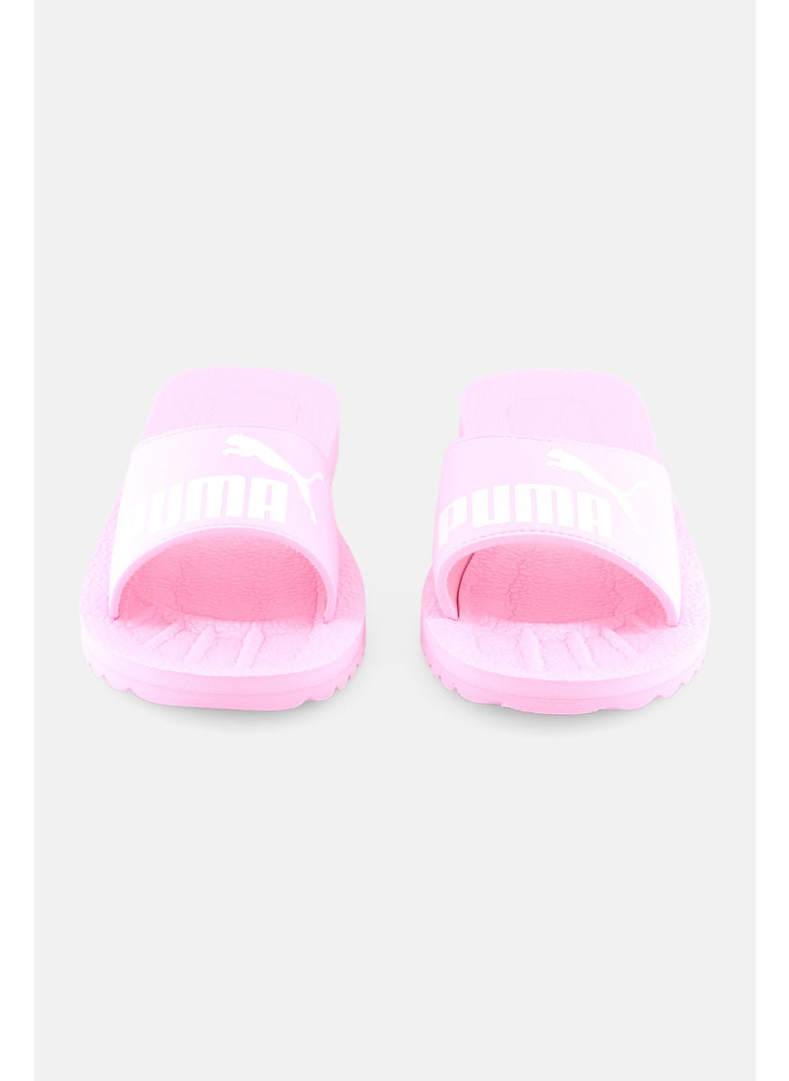 PUMA Kids Boy Purecat Slide Slipper, Pearl Pink  - Image 4