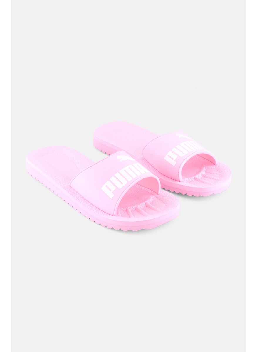 PUMA Kids Boy Purecat Slide Slipper, Pearl Pink  - Image 1