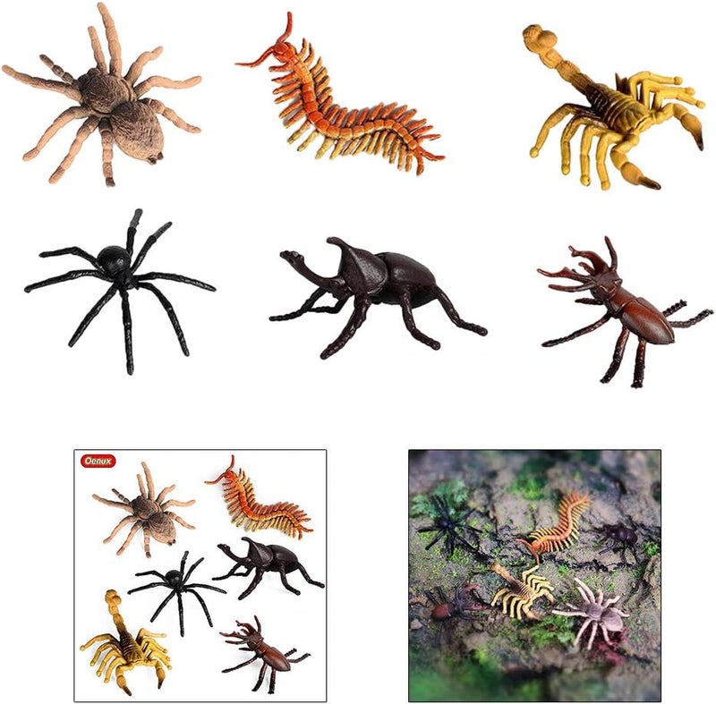 كلاراكو مجموعة متنوعة من مجسمات الحشرات البلاستيكية: حشرات، عنكبوت، عقرب، حريش، هدايا تعليمية علمية - Image 2