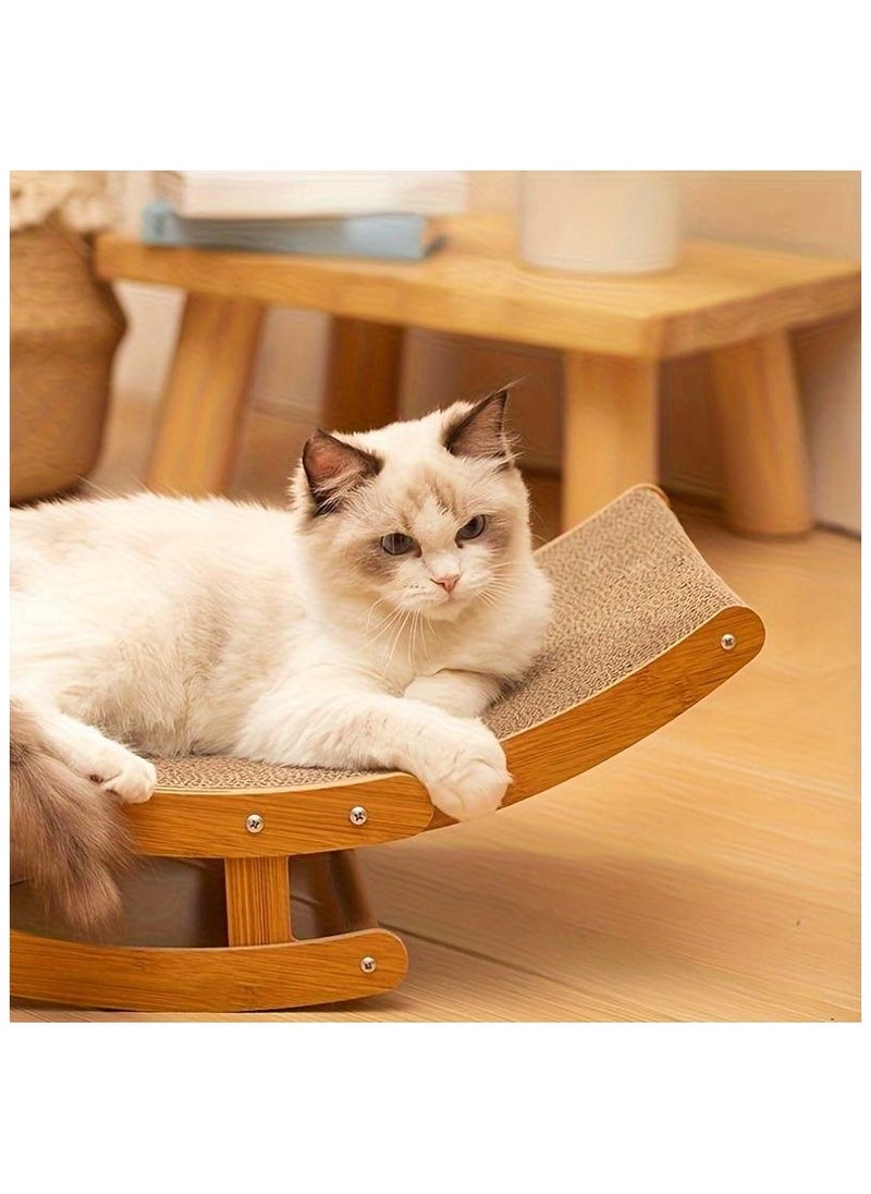 Generic 1 Pcs Wooden Cat Scratching board, Cat chair and sofa, Scratch resistant  - Image 2