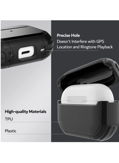 Generic AirPods Pro 2 Case Cover with Keychain Rugged Armor Designed Compatible for Airpods Pro 2nd Case 2022 and Airpods Pro 2019 Case for Women Men Front LED Visible Green  - Image 3