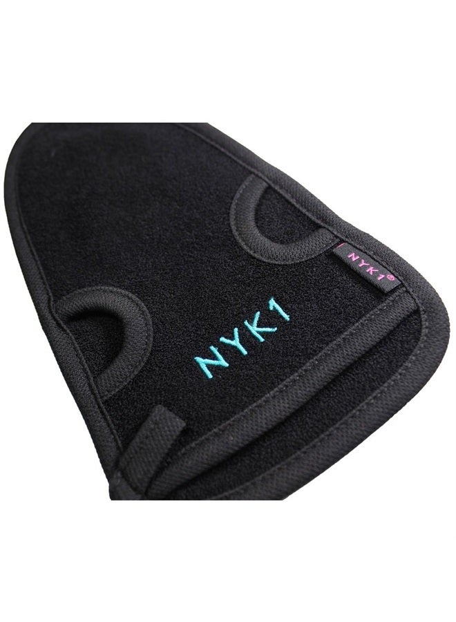NYK1 secrets NYK1 Exfoliating Glove Exfoliating Body Scrubber (Black) Cleansing Exfoliating Mitt Dead Skin Remover for Body Exfoliator Glove - Exfoliating Gloves for Body and Face Perfect for Home Bath Shower - Image 3