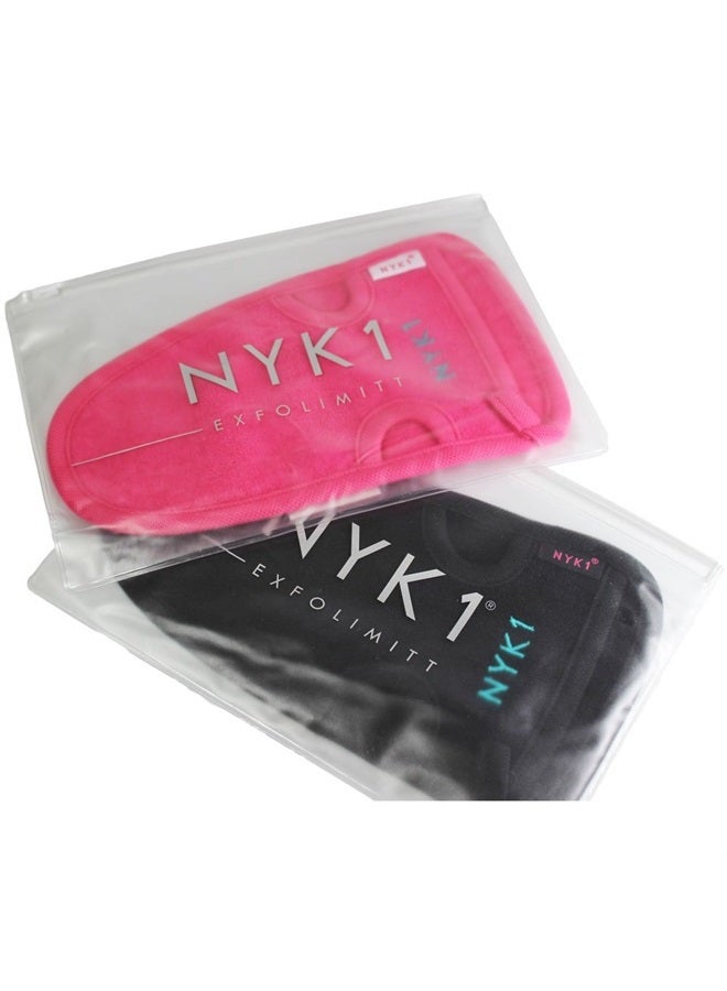 NYK1 secrets NYK1 Exfoliating Glove Exfoliating Body Scrubber (Black) Cleansing Exfoliating Mitt Dead Skin Remover for Body Exfoliator Glove - Exfoliating Gloves for Body and Face Perfect for Home Bath Shower - Image 2