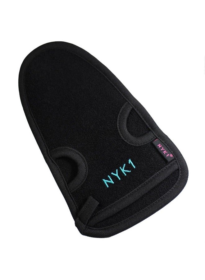 NYK1 secrets NYK1 Exfoliating Glove Exfoliating Body Scrubber (Black) Cleansing Exfoliating Mitt Dead Skin Remover for Body Exfoliator Glove - Exfoliating Gloves for Body and Face Perfect for Home Bath Shower - Image 4