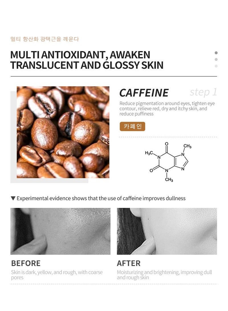 DEleventh Korean Brand Caffeine Repair Face Serum 37ml / with Natural Extracts, Anti-Aging, Reduce Puffiness, Deeply Hydrate, Improve Skin, Fade Fine Lines, Relieve and Revitalize Skin - Image 5