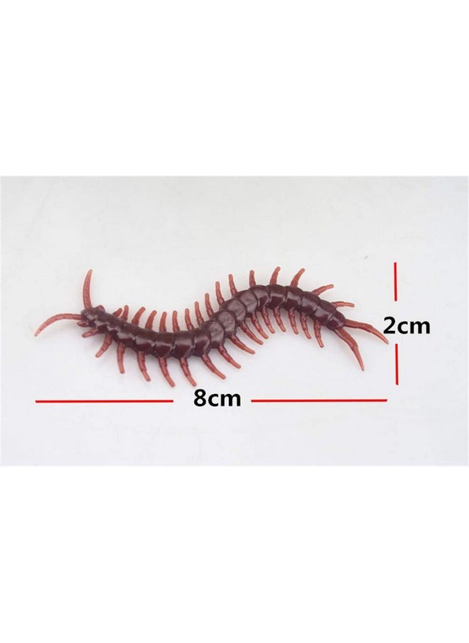 Wendy Mall 20Pcs/Set Imitation Insects Fake Centipede Toys Realistic Bugs Prank Joke Gift For April Fools Day Scary Mischief Halloween Party Decoration (M)  - Image 4