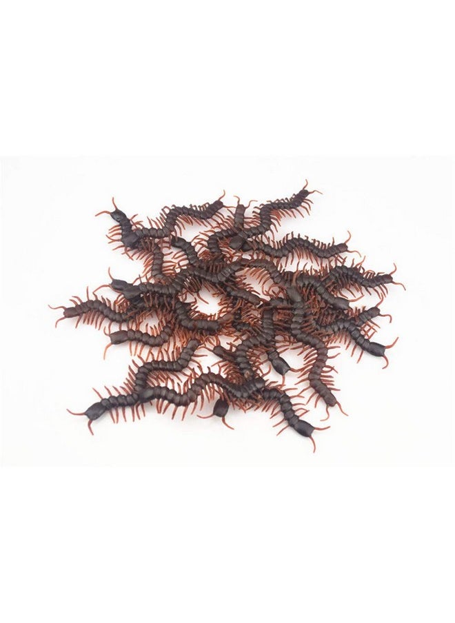 Wendy Mall 20Pcs/Set Imitation Insects Fake Centipede Toys Realistic Bugs Prank Joke Gift For April Fools Day Scary Mischief Halloween Party Decoration (M)  - Image 1