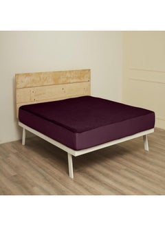 Wakefit Wakefit Cotton Feel Ultra Soft Waterproof Mattress Protector | Breathable - Hypoallergenic Mattresses Cover 75" x 48" - Double, Beetroot  - Image 4
