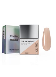 Aokitec Gel Builder Aokitec 15Ml Building Nail Gel Polish For Strengthener Gel,Extension Gel,Rhinestone,Base Coat,False Nail Tips Glue Gel In A Bottle With Brush Soak Off Uv Led Gel Nail  - Image 1