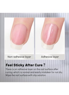 Aokitec Gel Builder Aokitec 15Ml Building Nail Gel Polish For Strengthener Gel,Extension Gel,Rhinestone,Base Coat,False Nail Tips Glue Gel In A Bottle With Brush Soak Off Uv Led Gel Nail  - Image 4