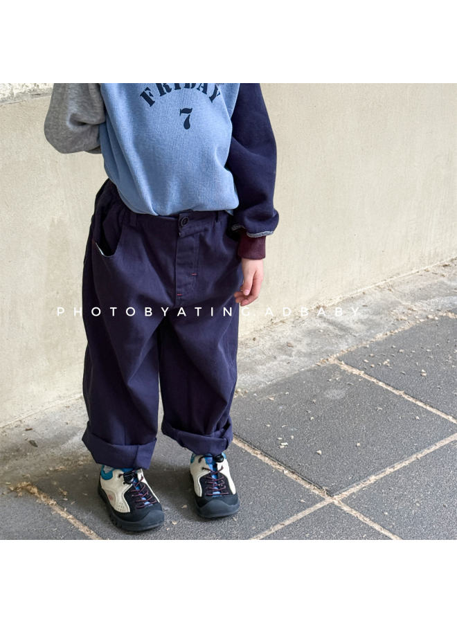 Autumn Huzhou Zhili Children's Clothing, Children's Autumn Style Washed Cotton Work Pants, Girls' And Boys' Pants - Image 4