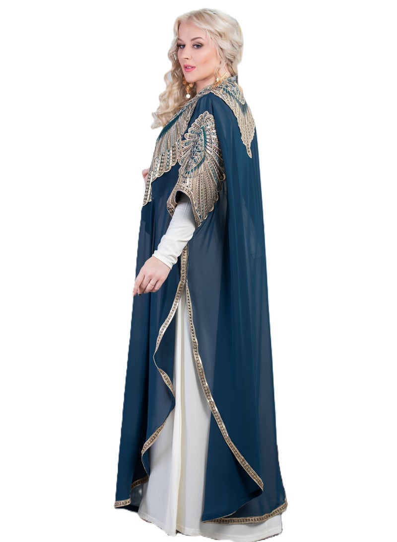 LINA FASHION Royal two-piece abaya for occasions - Image 2