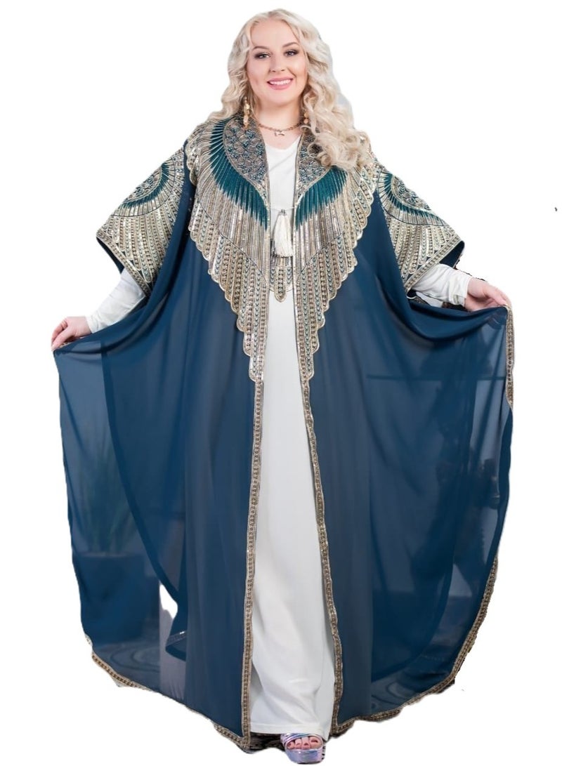 LINA FASHION Royal two-piece abaya for occasions - Image 1