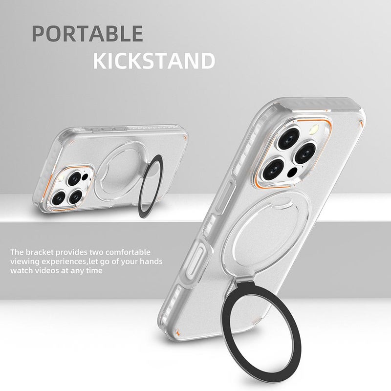 إيروريكس جراب هاتف ملون 2 في 1 مزود بحلقة MagSafe لهاتف iPhone 16 Pro (أخضر نعناعي) - Image 3