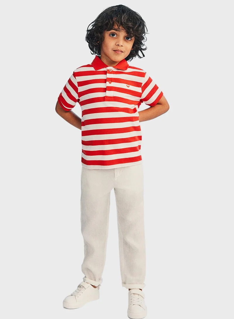 اتش اند ام Kids Striped Polo Shirt