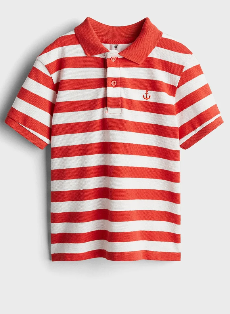 اتش اند ام Kids Striped Polo Shirt