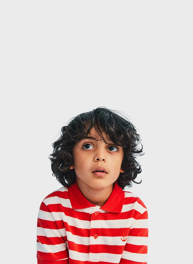 اتش اند ام Kids Striped Polo Shirt