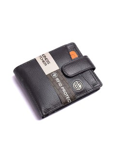 HAMMONDS FLYCATCHER HAMMONDS FLYCATCHER Genuine Leather Wallet for Men - RFID Protected Leather Purse for Men, Money Purse for Men - 5 Card Slots, Coin Pocket, Hidden Pockets, Metal Snap Button - Grey  - Image 1