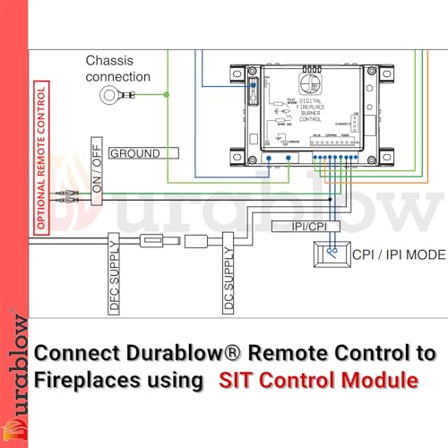 Durablow SH3001 On/Off WiFi Gas Fireplace Remote Control for Millivolt Valve IPI, Smart Home, Compatible with Alexa, Google Home, Samsung SmartThings, IFTTT, Siri, WiFi Smart Gas Fireplace + Timer - Image 5