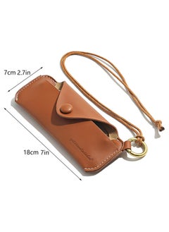 Oasisgalore Portable PU Leather Glasses Case | Simple Sunglasses & Myopia Glasses Storage Bag  - Image 2