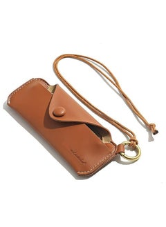 Oasisgalore Portable PU Leather Glasses Case | Simple Sunglasses & Myopia Glasses Storage Bag  - Image 1