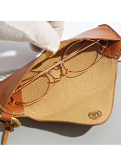 Oasisgalore Portable PU Leather Glasses Case | Simple Sunglasses & Myopia Glasses Storage Bag  - Image 3