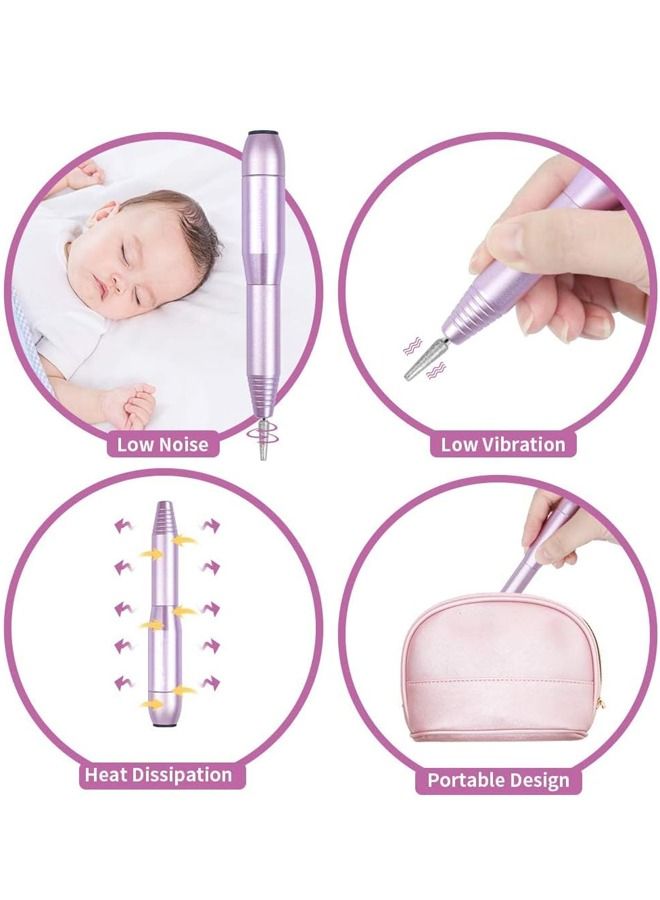 LINJIE Electric Nail Drill, Portable Electric Nail File For Acrylic Gel Nails,A Cordless Electric Nail Drill With Adjustable Speed， For Nail Drills Pedicure Tools And Nail Drills In Home Salons - Image 5
