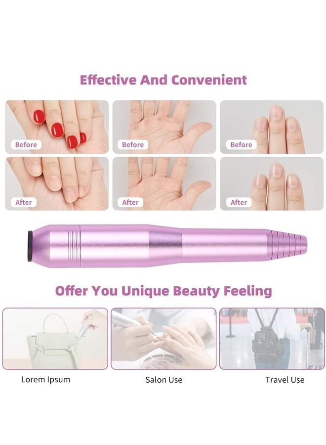 LINJIE Electric Nail Drill, Portable Electric Nail File For Acrylic Gel Nails,A Cordless Electric Nail Drill With Adjustable Speed， For Nail Drills Pedicure Tools And Nail Drills In Home Salons - Image 2