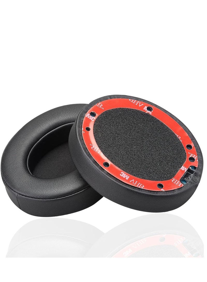 Replacement Ear Pads Cushions for Beats Studio 2 & Studio 3 Wired & Wireless Headphones Earpads with Soft Protein Leather Noise Isolation Memory Foam - (Black)  - Image 2