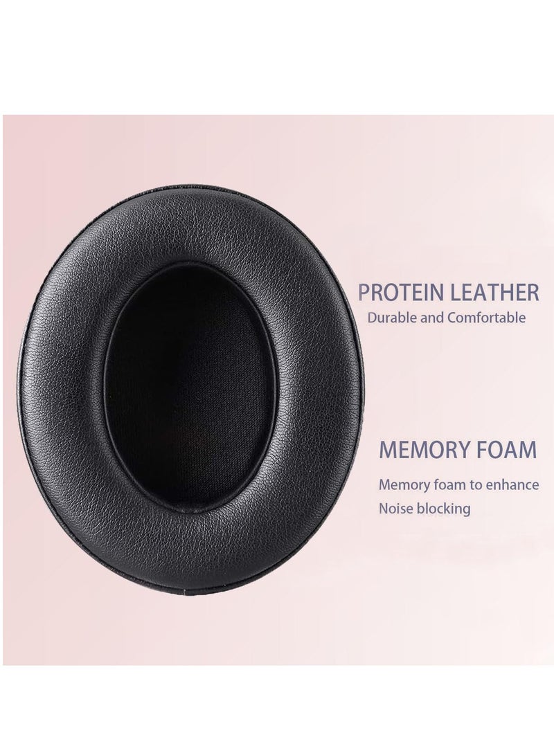 Replacement Ear Pads Cushions for Beats Studio 2 & Studio 3 Wired & Wireless Headphones Earpads with Soft Protein Leather Noise Isolation Memory Foam - (Black)  - Image 4