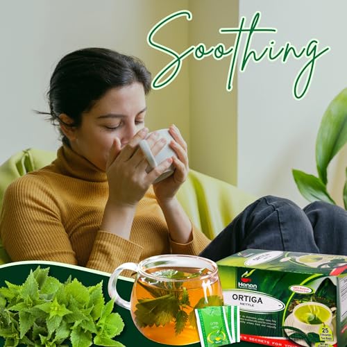 Hanan Nettle Tea - 25 Tea Bags of Stinging Nettle Leaf and Root - All-Natural Herbal Tea of Wild Nettles Leaves from Peru - Image 2