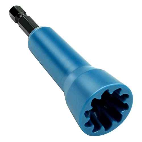Kujunpao Wire Twisting Spinner,Spin-Twist Wire Connector Socket,Wire twist tool with 1/4" Chuck(Blue) - Image 1