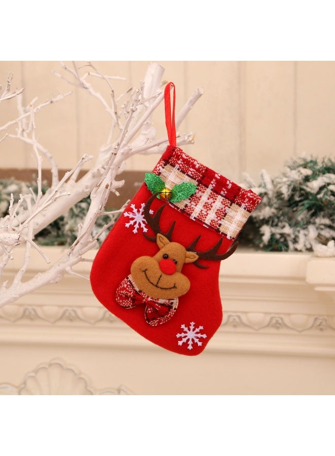 إسكدنيا عيد الميلاد جوارب حقائب عيد الميلاد موقد معلق الجوارب الأحذية لعطلة ديكور عيد الميلاد