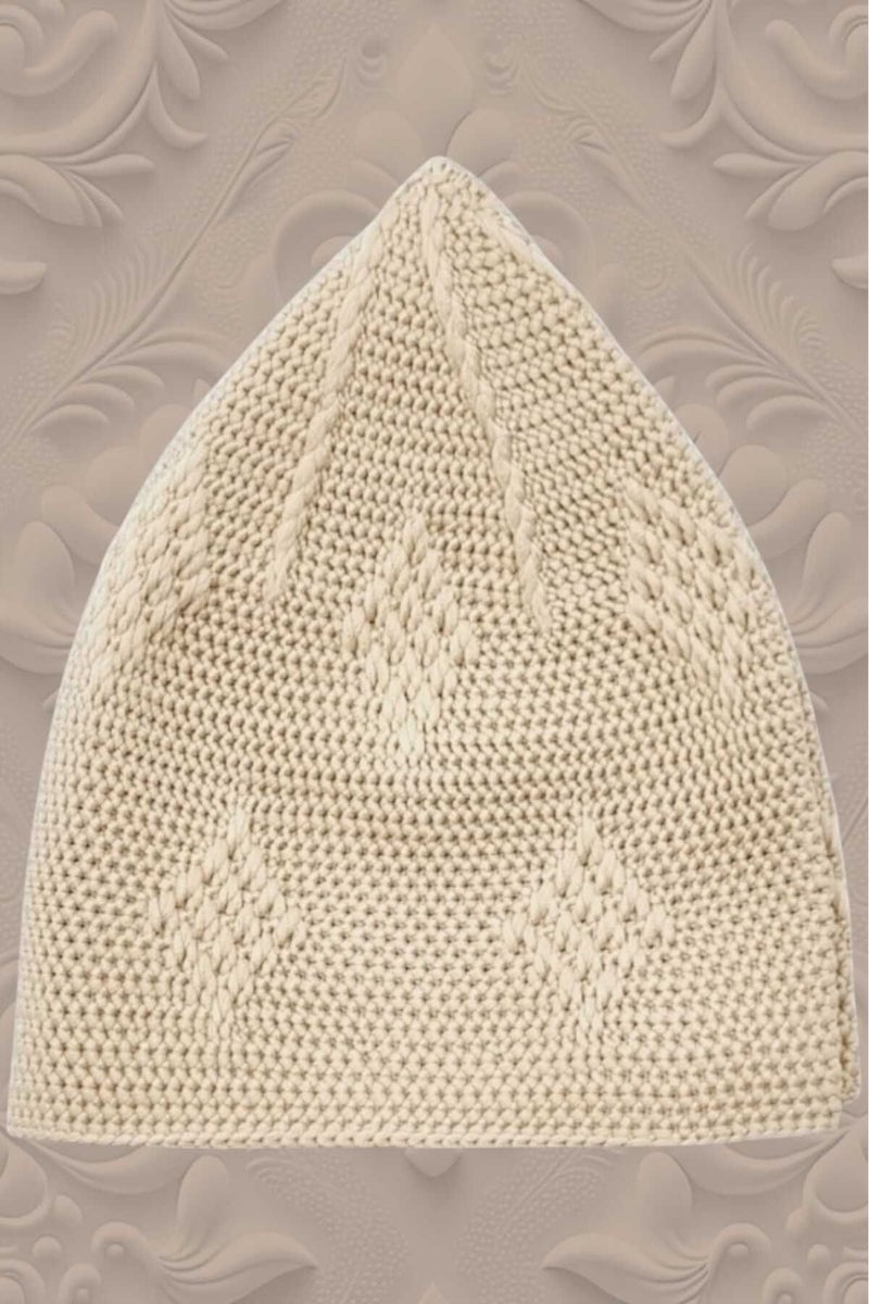 Hızırım 10-Piece Woven Knitted Patterned Skullcap Quality Prayer Cap  - Image 2