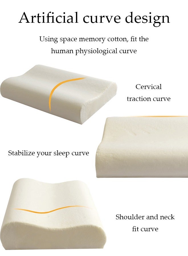 إسكدنيا وسادة رقبة لتخفيف آلام الرقبة، وسادة رقبة من رغوة الذاكرة للنوم، وسادة تبريد مريحة للنائم الجانبي، وسادة شطيرة طبية قابلة للتعديل، كوين - Image 5