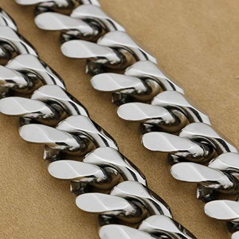RoverPets Heavy Duty Cuban Choke Chain Collar, 4mm Extra Strong Steel Metal Links - Ideal for Big Breeds Like Rottweiler, Pitbull, Mastiff, Cane Corso, Doberman, Great Dane - 24 Inch (Large Size) - Image 5