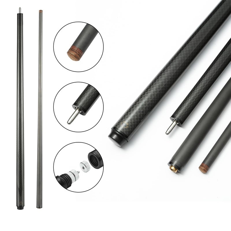 GAMESUN Carbon Fiber Pool Cue Stick128mm Tip Billiard Carbon Fiber cue 58 Tip Low Deflection Billiard Carbon Fiber cue with case Weight Adjustable Design 18OZ184OZ19OZ20OZ - Image 3