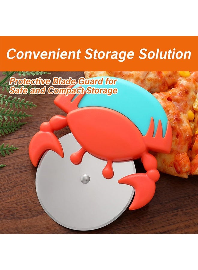 MXN Stainless Steel Pizza Cutter, Crab Shaped Multifunctional Pizza Cutter, Handheld Food Slicer For Kitchen Cooking - Image 4