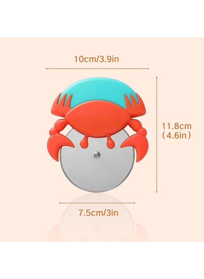 MXN Stainless Steel Pizza Cutter, Crab Shaped Multifunctional Pizza Cutter, Handheld Food Slicer For Kitchen Cooking - Image 2