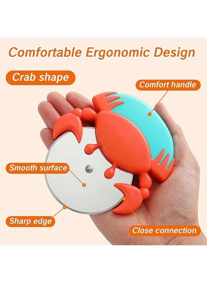 MXN Stainless Steel Pizza Cutter, Crab Shaped Multifunctional Pizza Cutter, Handheld Food Slicer For Kitchen Cooking - Image 3