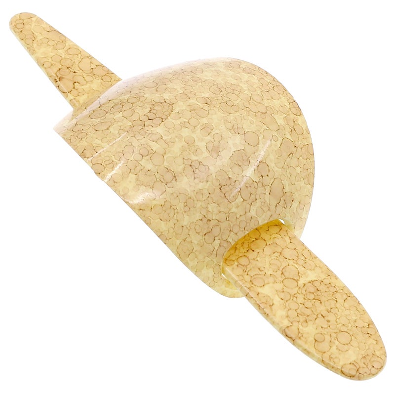 CAMILA Camila Paris CP3244 French Hair Bun Holder Cover Cap Hair Updo, Yellow, Hair Pin Thru, Strong Hold Grip Hair Clips for Women, No Slip and Durable Styling Girls Hair Accessories, Made in France