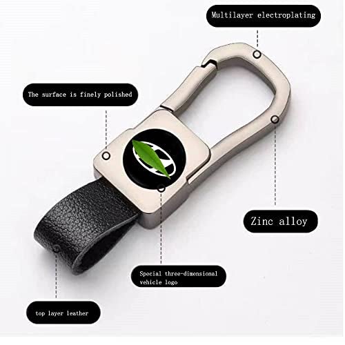 Greenworld Scratch proof Fob Key Heavy Duty Keychain Compatible With Hyun-dai Creata/Verna/Venue/I10/I20/And all Hyuan-dai Model Car (BLACK) - Image 2