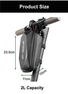 Rainproof Scooter Front Hanging Storage Bag | Durable Suspension Handlebar Bag | Non-deformable Front Tube Bag, For Cellphone/Charger/Repair Tools Storage (2L, Black) - pzsku/Z31039BB899D9D94157D3Z/45/_/1720259649/112c5ec4-8ebb-4582-9ec3-aaa9a9b6fd6a