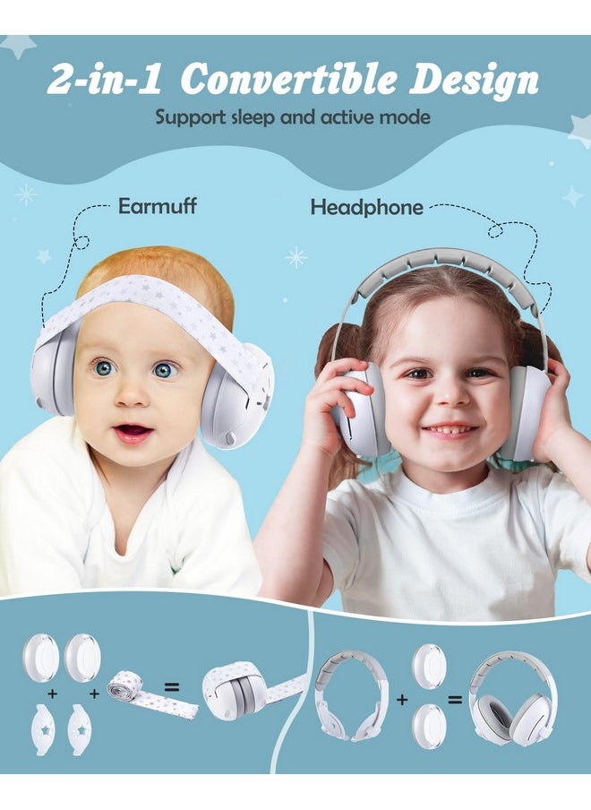 Lictin 2-In-1 Baby Earmuffs Noise Protection, Infant Noise Cancelling Headphones, Adjustable Baby Ear Protection, Star Noise Reduction Earmuffs For Babies And Toddlers Up To 4 Years  - Image 2