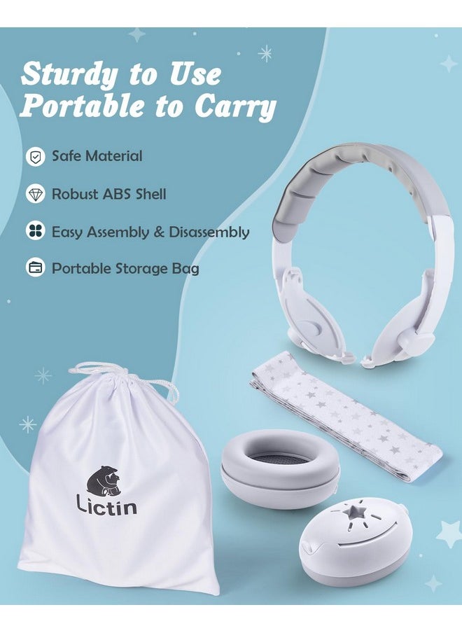 Lictin 2-In-1 Baby Earmuffs Noise Protection, Infant Noise Cancelling Headphones, Adjustable Baby Ear Protection, Star Noise Reduction Earmuffs For Babies And Toddlers Up To 4 Years  - Image 4