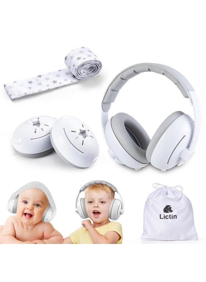 Lictin 2-In-1 Baby Earmuffs Noise Protection, Infant Noise Cancelling Headphones, Adjustable Baby Ear Protection, Star Noise Reduction Earmuffs For Babies And Toddlers Up To 4 Years  - Image 1